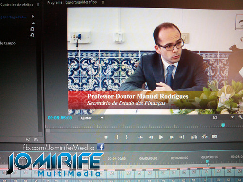 Gravação e Produção de vídeo com Manuel Rodrigues, Secretário de Estado das Finanças