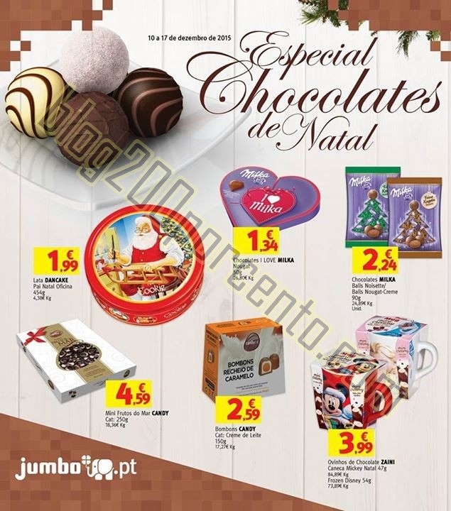 Novo Folheto JUMBO Chocolates de Natal de 10 a 17 dezembro Blog 200 Últimos Folhetos