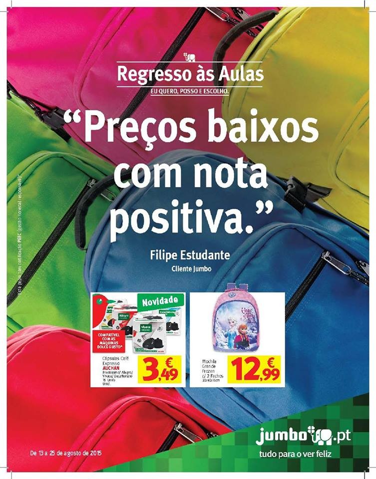 Antevisão folheto Jumbo regresso às aulas