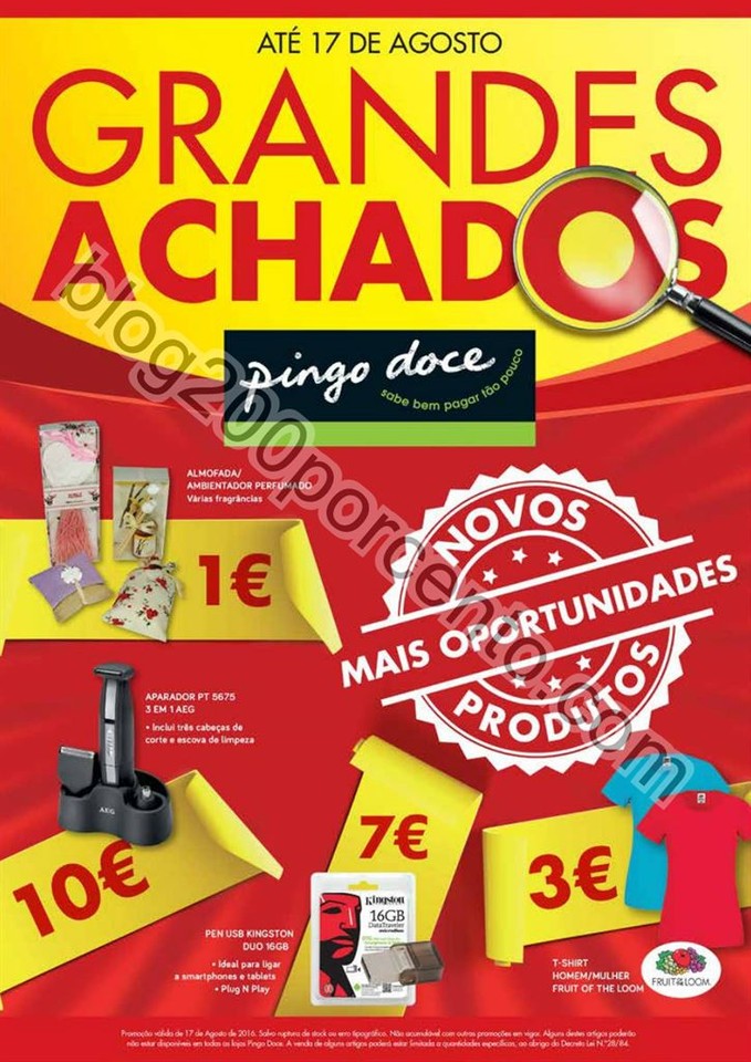 Novo folheto Pingo Doce 5a17ag Grandes Achados