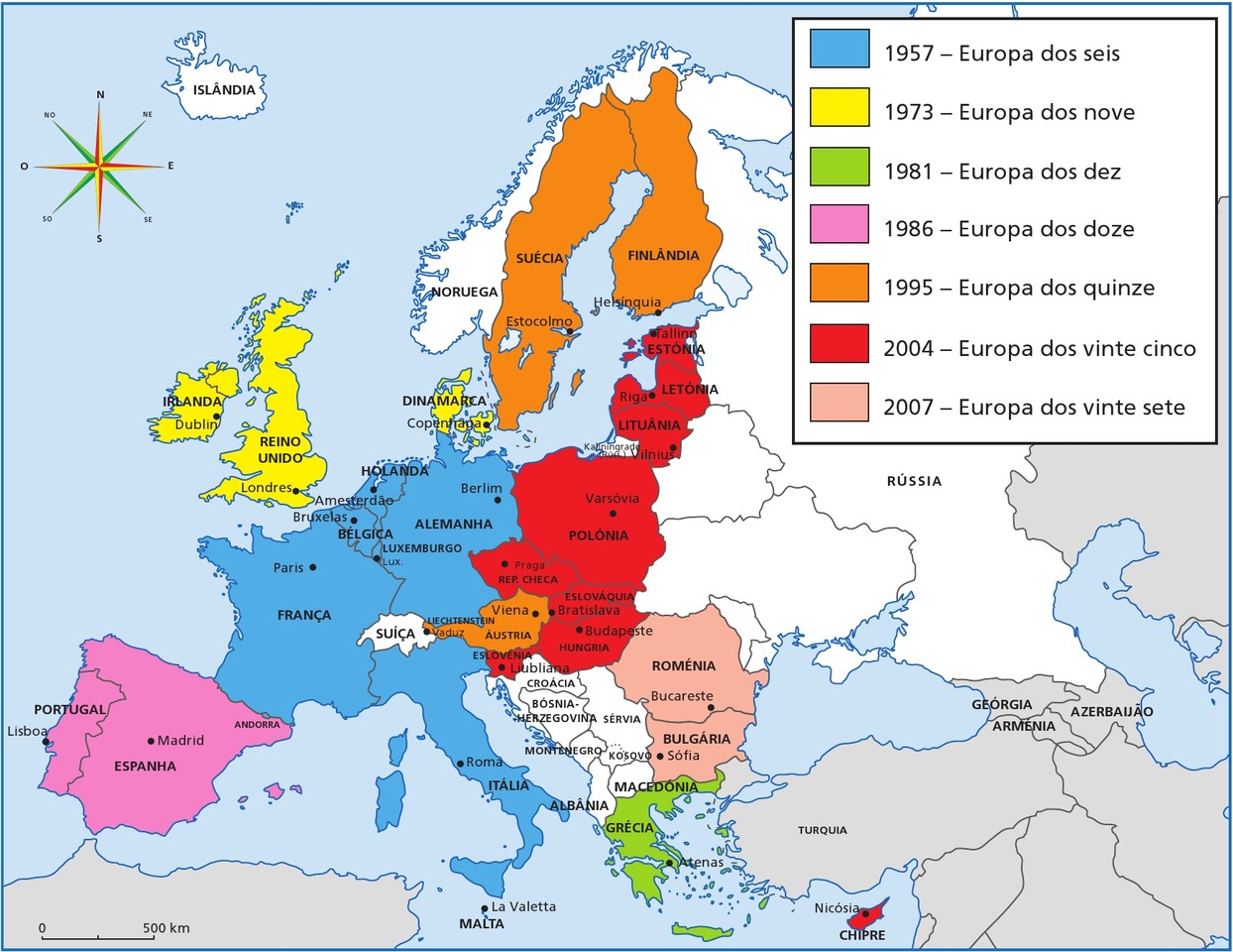 Mapa União Europeia 2007