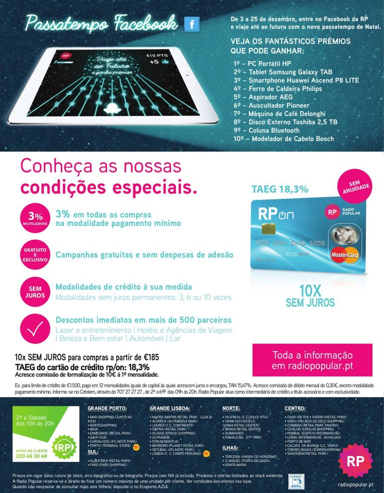 Novo folheto Radio Popular folheto RadioPopular 4a24dez
