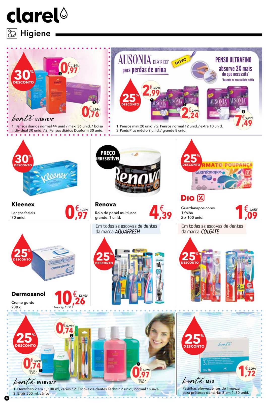 Antevisão folheto Clarel 