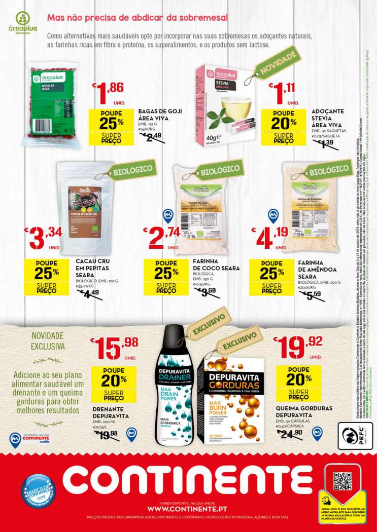 Antevisão folheto Continente Bem Estar