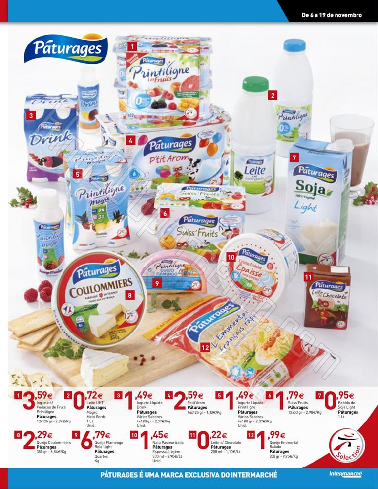 Antevisão folheto Intermarche 6a19nov - Marcas exclusivas