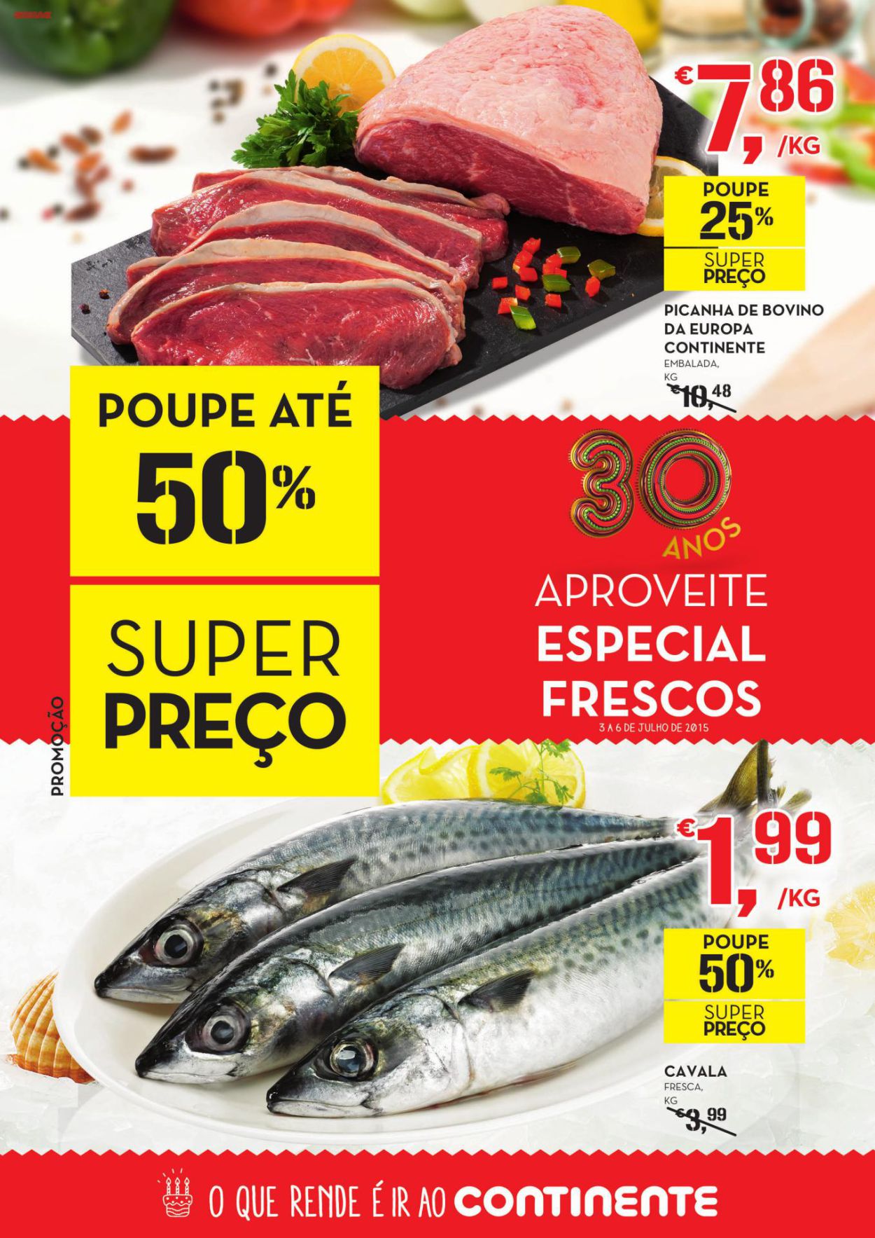 Antevisão folheto Continente especial fim de semana