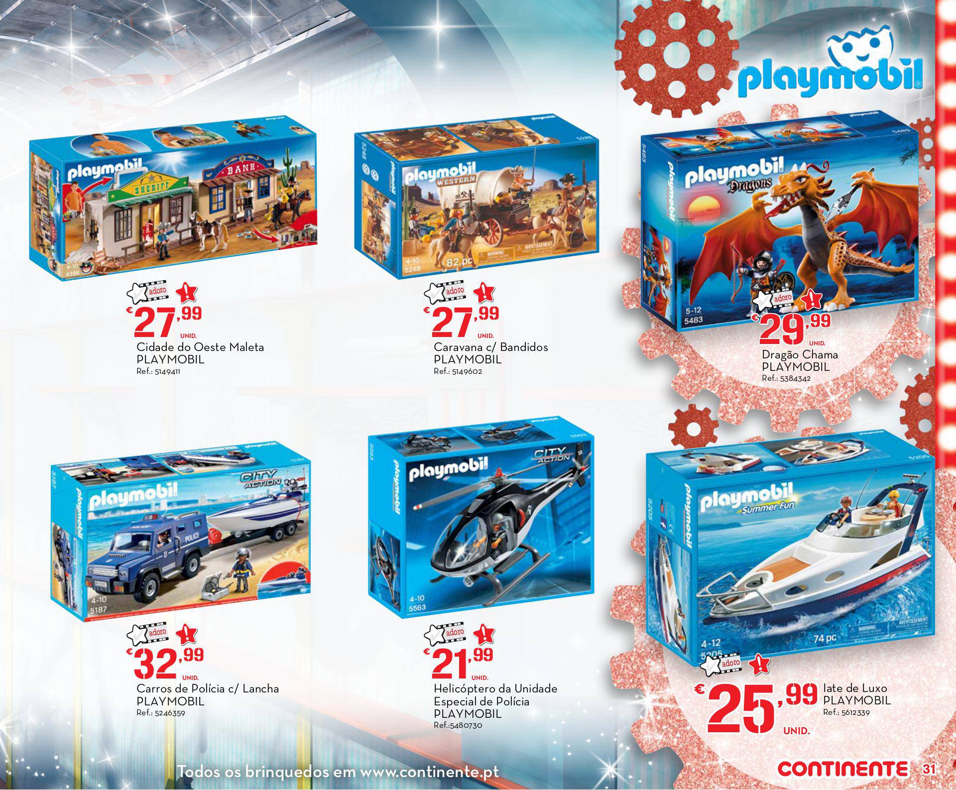 Novo folheto Continente especial brinquedos 