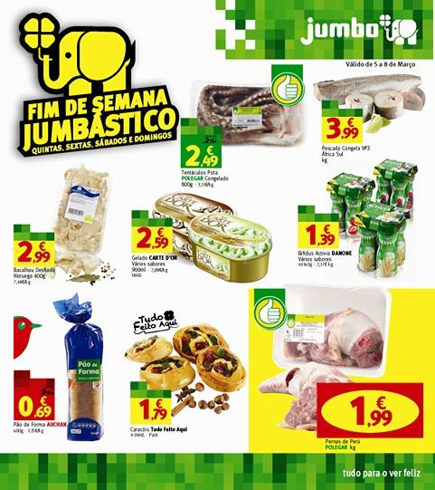 Antevisão folheto Jumbo Fim de Semana Jumbástico