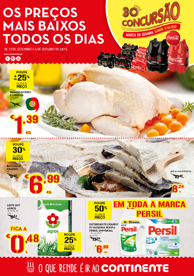 Antevisão folheto Continente Promoções 