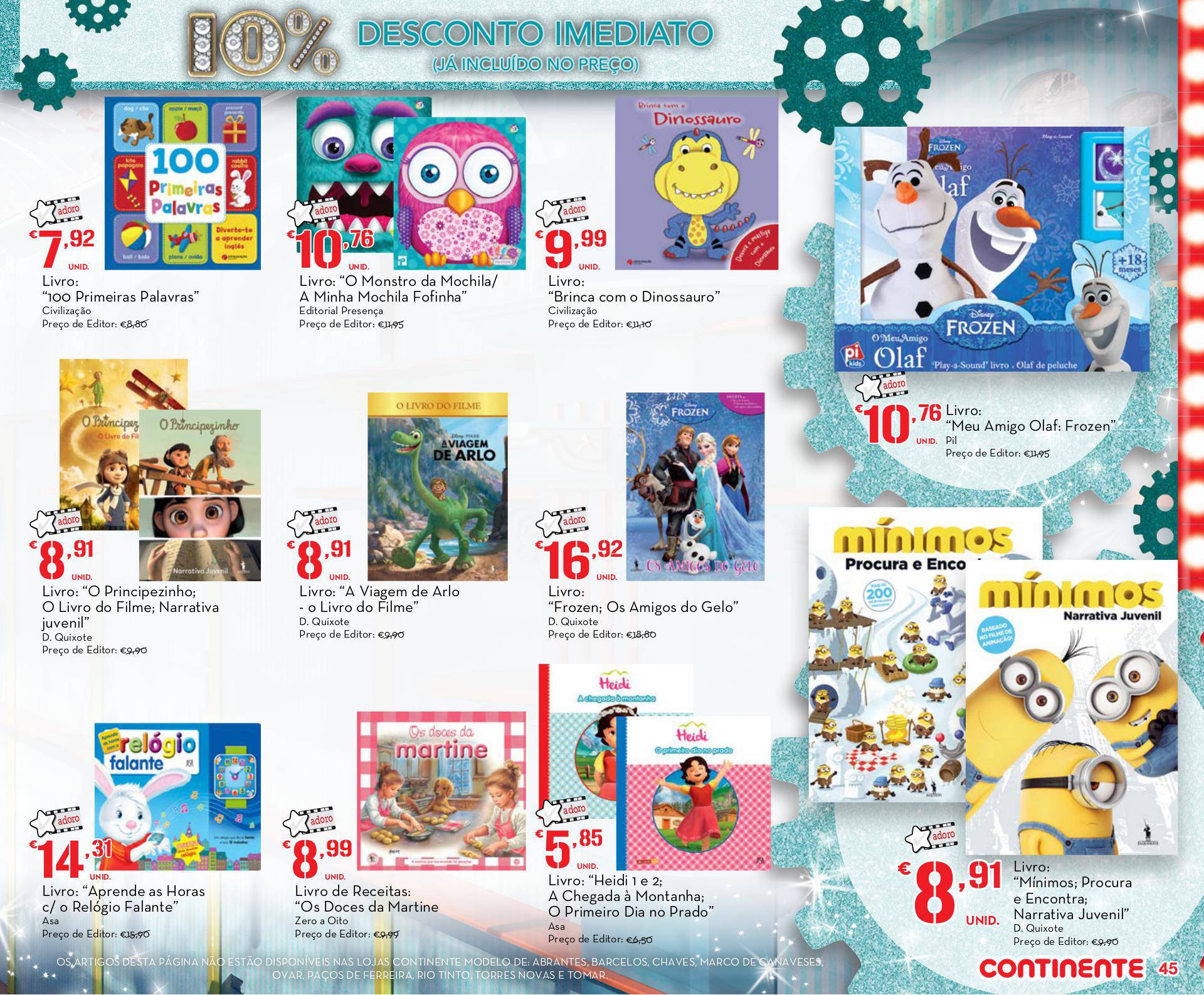 Novo folheto Continente especial brinquedos 