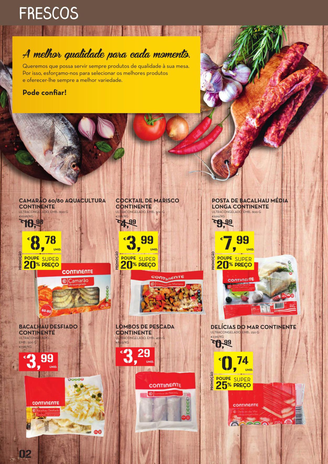 Novo folheto Continente extra Marca Própria