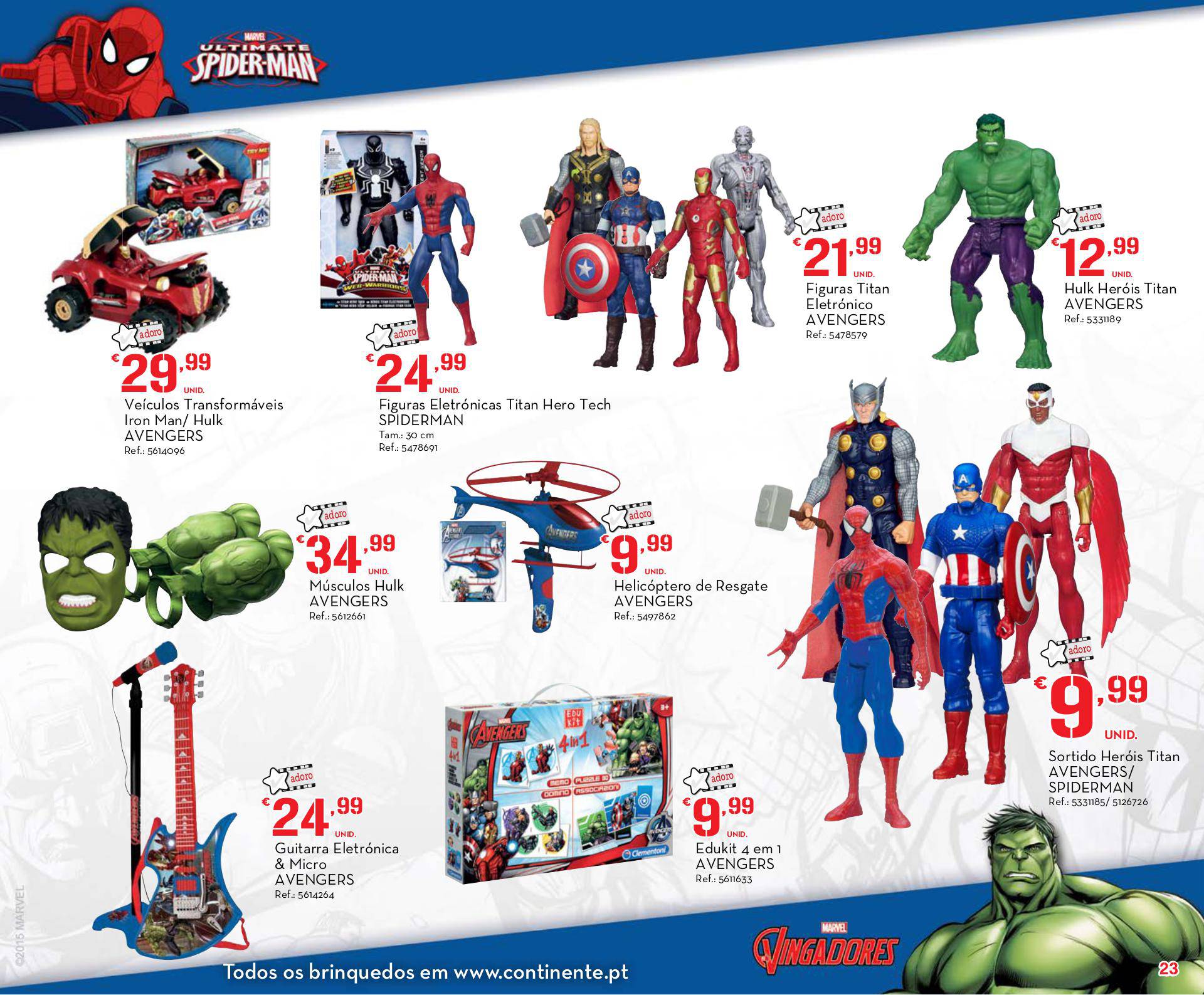 Antevisão folheto Continente especial brinquedos ilha da Madeira