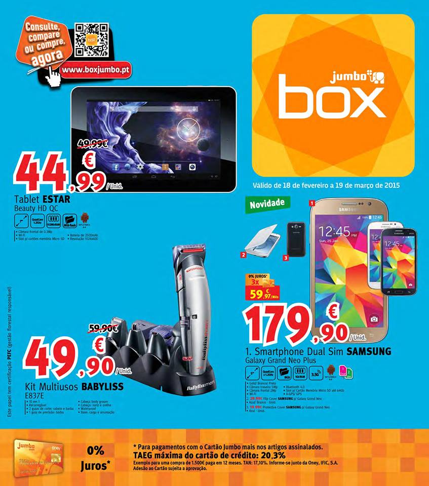 Novo folheto Jumbo Box 