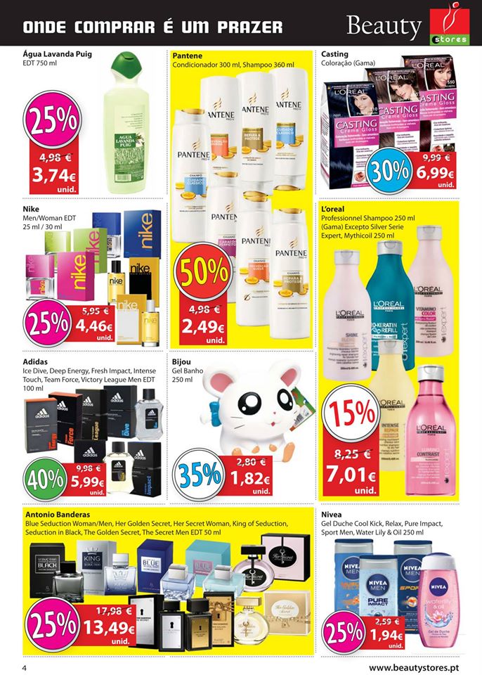 Novo folheto Beauty Stores  